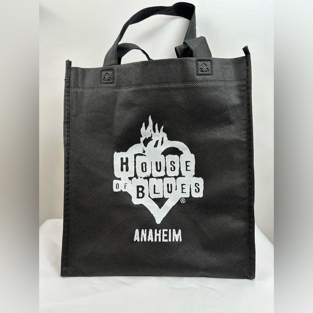 House of Blues Anaheim Tote Bag Black Reusable Shopping Music Venue Collectible